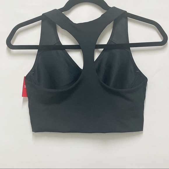 NEW SPANX Longline Medium Impact Sports Bra In Black Size Medium - Picture 7 of 9